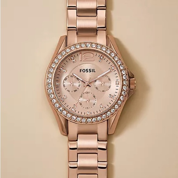 SOLD! BRAND NEW! Fossil Riley Rose Gold Watch - Picture 5 of 10